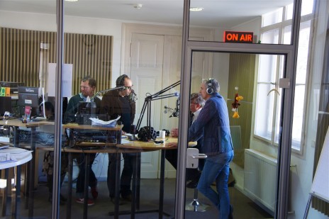 Martin Kranz, Oberbürgermeister Kandidat für Weimar, im Studio von Radio Lotte