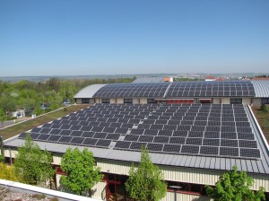 Großflächige Photovoltaikanlage am Hospitalgraben
